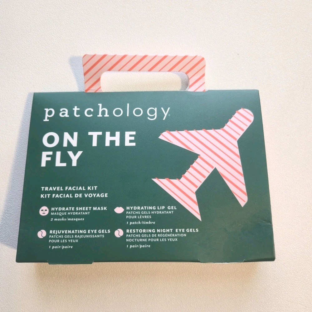 Patchology On The Fly Travel Facial Kit Great Bon Voyage Gift Set NEW